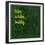 Take a Hike, Buddy - 1881, Yellowstone National Park 1881, Wyoming, United States Map-null-Framed Giclee Print