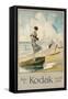 'Take a Kodak with you' - Ein Werbeplakat der Firma Kodak. Ca. 1910-Claude Shepperson-Framed Stretched Canvas