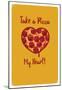 Take A Pizza My Heart - Yellow-null-Mounted Poster