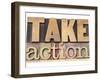 Take Action-PixelsAway-Framed Art Print