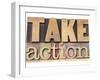 Take Action-PixelsAway-Framed Art Print