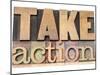 Take Action-PixelsAway-Mounted Art Print