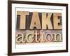 Take Action-PixelsAway-Framed Art Print