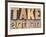 Take Action-PixelsAway-Framed Art Print