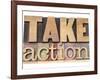 Take Action-PixelsAway-Framed Art Print