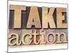 Take Action-PixelsAway-Mounted Art Print