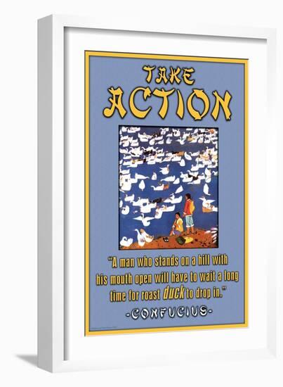 Take Action-null-Framed Art Print