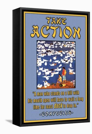 Take Action-null-Framed Stretched Canvas