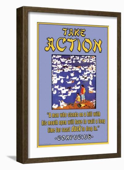 Take Action-null-Framed Art Print