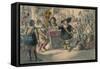 Take Away That Bauble: Cromwell Dissolving the Long Parliament, 1850-John Leech-Framed Stretched Canvas
