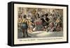 Take Away That Bauble: Cromwell Dissolving the Long Parliament-John Leech-Framed Stretched Canvas