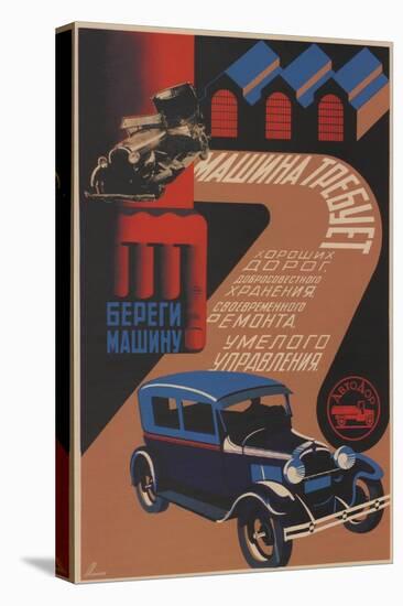 Take Care of Your Car, 1930-Sergei Dmitrievich Igumnov-Stretched Canvas