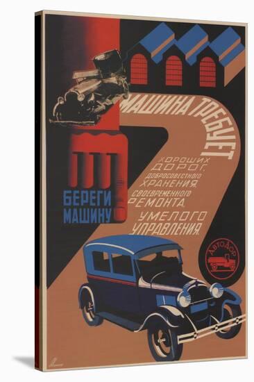 Take Care of Your Car, 1930-Sergei Dmitrievich Igumnov-Stretched Canvas
