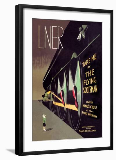 Take Me by the Flying Scotsman-null-Framed Art Print