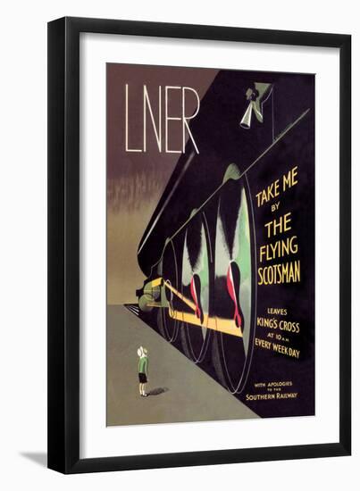 Take Me by the Flying Scotsman-null-Framed Art Print