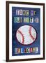 Take Me Out to the Ballgame-Design Turnpike-Framed Premium Giclee Print