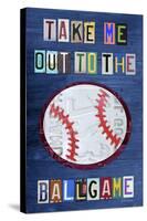 Take Me Out to the Ballgame-Design Turnpike-Stretched Canvas