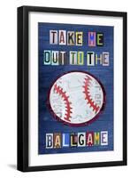 Take Me Out to the Ballgame-Design Turnpike-Framed Giclee Print