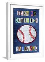 Take Me Out to the Ballgame-Design Turnpike-Framed Giclee Print