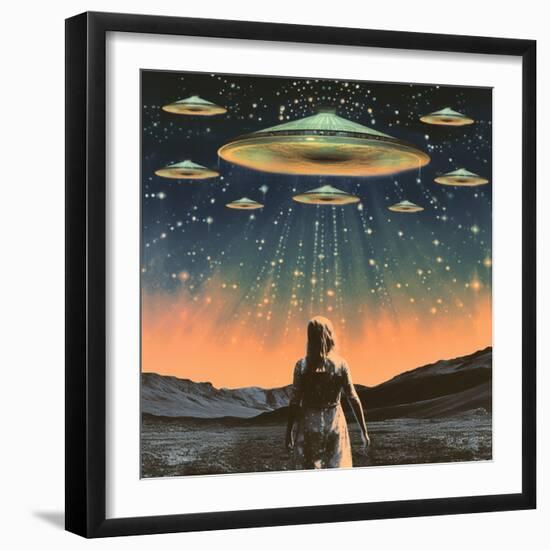 Take Me to Your Leader Collage Art-Samantha Hearn-Framed Photographic Print