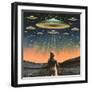 Take Me to Your Leader Collage Art-Samantha Hearn-Framed Photographic Print