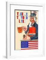 Take Me to your Liter-null-Framed Art Print