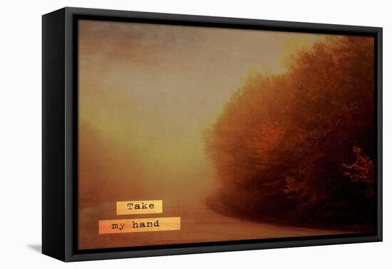 Take My Hand-Vintage Skies-Framed Stretched Canvas