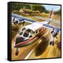 Take-Off for Success: the Britten-Norman Islander.-Wilf Hardy-Framed Stretched Canvas