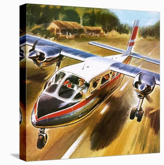 Take-Off for Success: the Britten-Norman Islander.-Wilf Hardy-Stretched Canvas