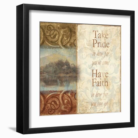 Take Pride in How Far You've Come-Tiffany Bradshaw-Framed Art Print