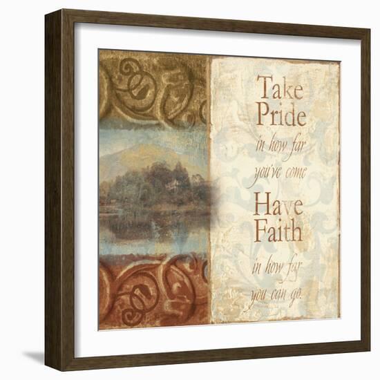 Take Pride in How Far You've Come-Tiffany Bradshaw-Framed Art Print