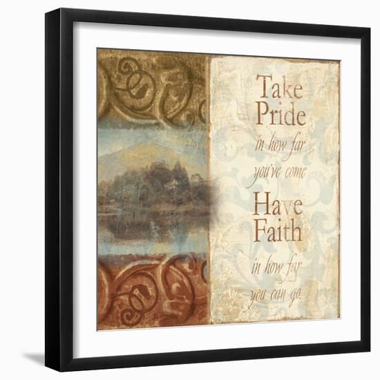 Take Pride in How Far You've Come-Tiffany Bradshaw-Framed Art Print