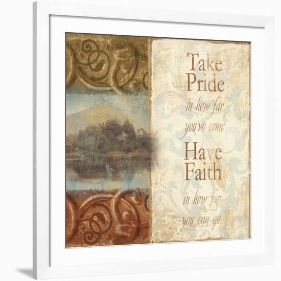 Take Pride in How Far You've Come-Tiffany Bradshaw-Framed Art Print