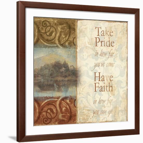 Take Pride in How Far You've Come-Tiffany Bradshaw-Framed Art Print