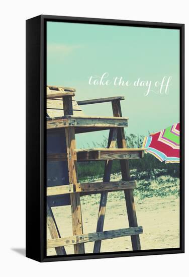 Take the Day Off-Gail Peck-Framed Stretched Canvas