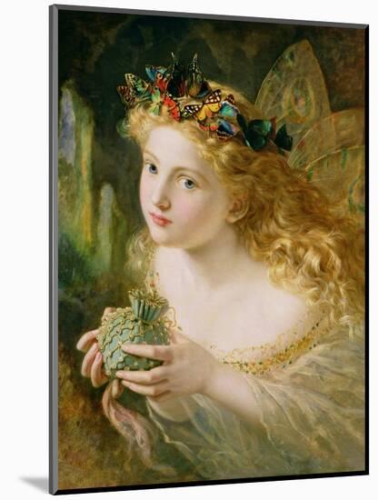 Take the Fair Face of Woman, and Gently Suspending, with Butterflies, Flowers, and Jewels Attending-Sophie Anderson-Mounted Giclee Print