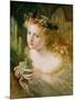 Take the Fair Face of Woman, and Gently Suspending, with Butterflies, Flowers, and Jewels Attending-Sophie Anderson-Mounted Giclee Print