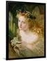 Take the Fair Face of Woman, and Gently Suspending, with Butterflies, Flowers, and Jewels Attending-Sophie Anderson-Framed Giclee Print