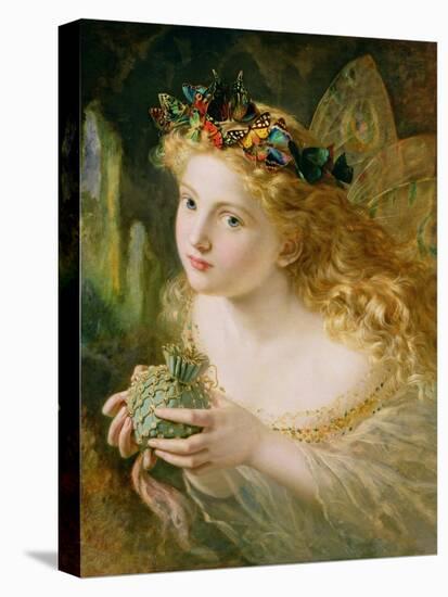 Take the Fair Face of Woman, and Gently Suspending, with Butterflies, Flowers, and Jewels Attending-Sophie Anderson-Stretched Canvas