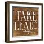 Take the Lead-Jace Grey-Framed Art Print