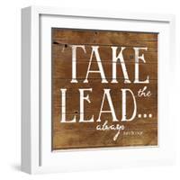 Take the Lead-Jace Grey-Framed Art Print