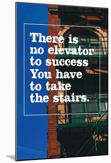 Take The Stairs-null-Mounted Poster