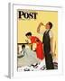 "Take Your Medicine" Saturday Evening Post Cover, September 23, 1950-George Hughes-Framed Giclee Print