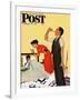 "Take Your Medicine" Saturday Evening Post Cover, September 23, 1950-George Hughes-Framed Giclee Print