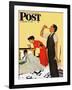 "Take Your Medicine" Saturday Evening Post Cover, September 23, 1950-George Hughes-Framed Giclee Print