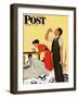 "Take Your Medicine" Saturday Evening Post Cover, September 23, 1950-George Hughes-Framed Giclee Print