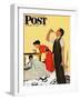 "Take Your Medicine" Saturday Evening Post Cover, September 23, 1950-George Hughes-Framed Giclee Print