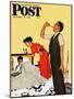 "Take Your Medicine" Saturday Evening Post Cover, September 23, 1950-George Hughes-Mounted Giclee Print
