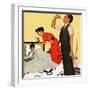 "Take Your Medicine", September 23, 1950-George Hughes-Framed Giclee Print