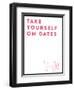 Take Yourself On Dates-null-Framed Art Print